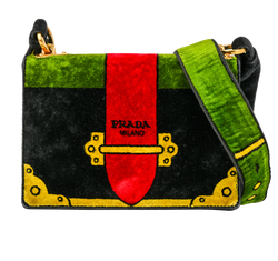 Cahier Crossbody, Velvet, Multi, A/110, 3*